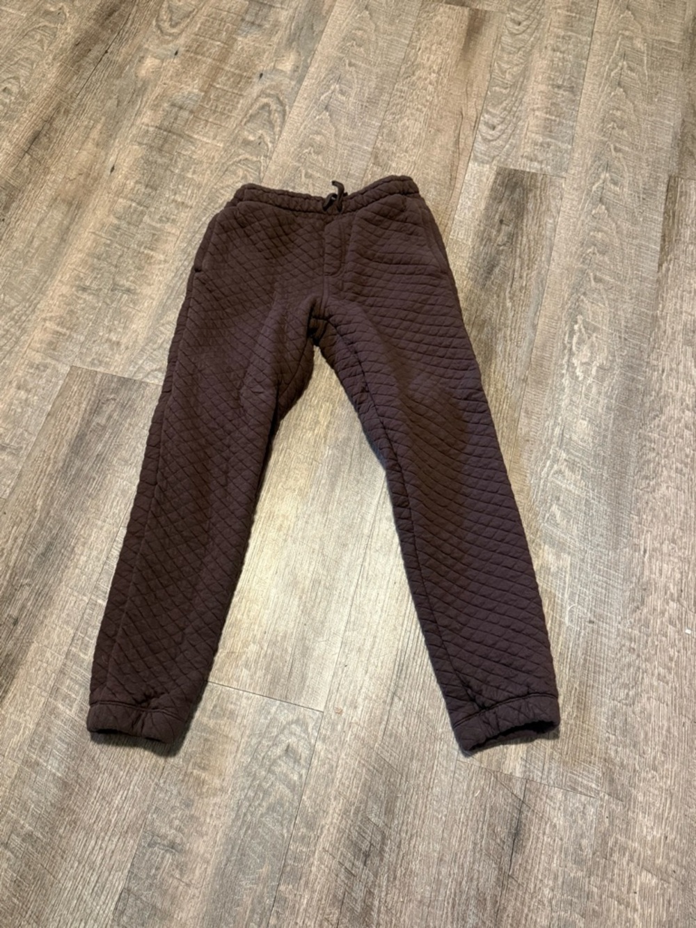 Gymboree Quilted Joggers in Dark Brown